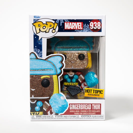 Funko Pop Marvel Thor 938 Gingerbread Thor Hot Topic Exclusive Diamond