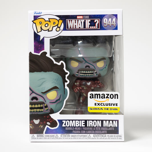 Funko Pop Marvel  Iron Man 944 Zombie Iron Man Amazon Exclusive Glow in the Dark