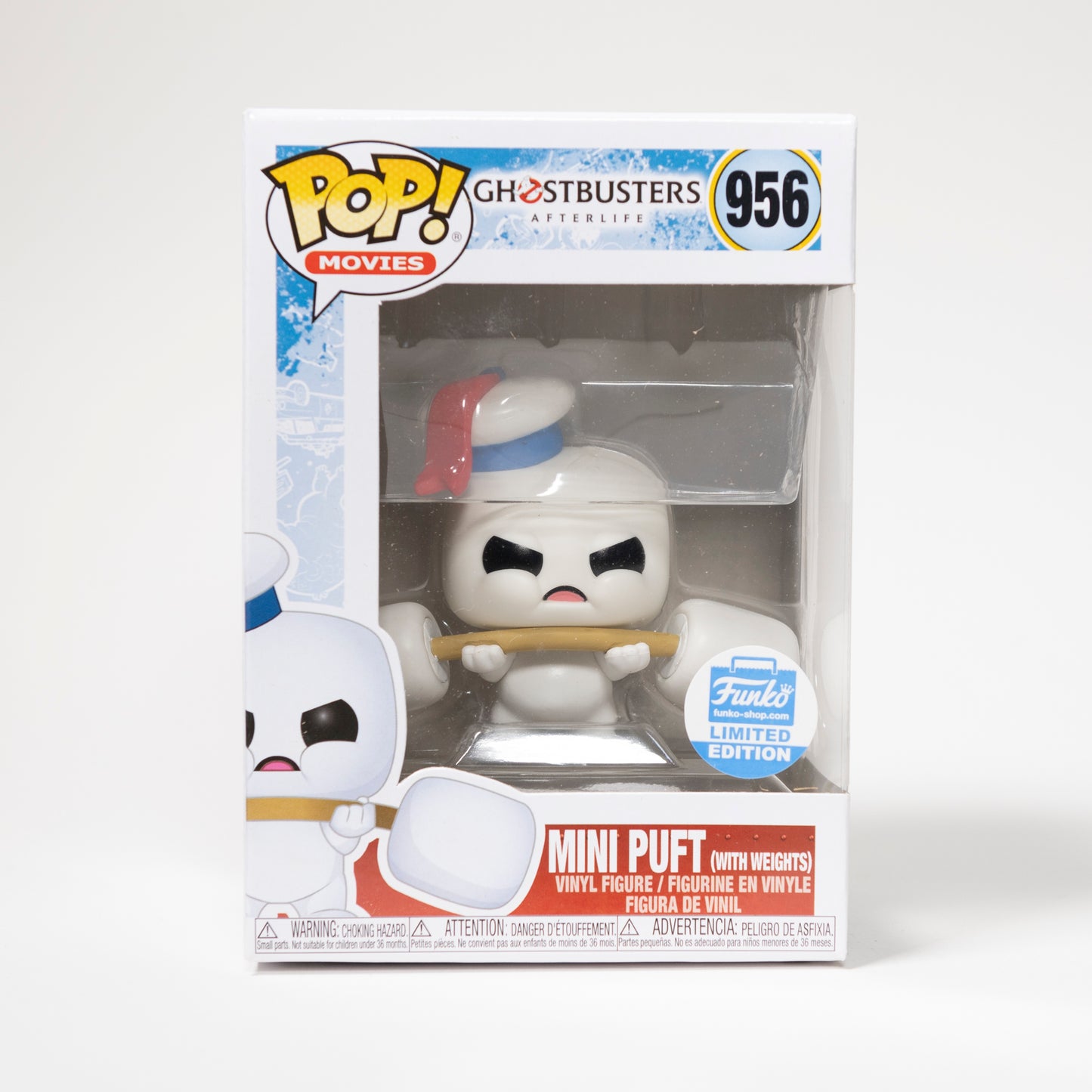 Funko Pop Movies Ghostbusters Afterlife 956 Mini Puft (with Weights) Funko Exclusive, Limited Edition