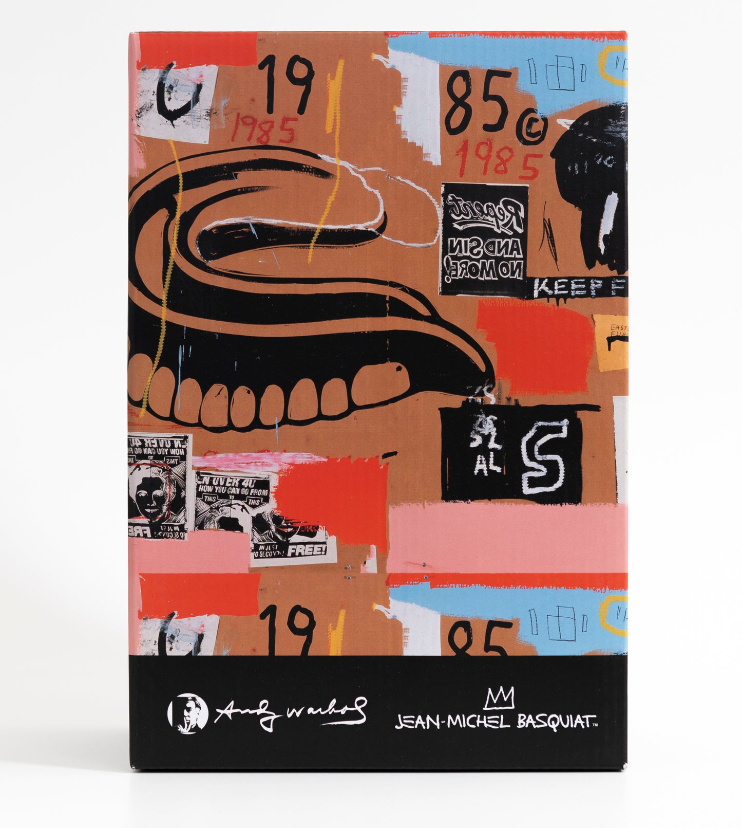 BE@RBRICK - "Andy Warhol x Jean Michel Basquiat" (brown) 400% & 100%