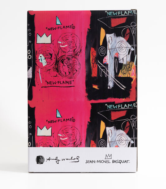 BE@RBRICK - "Andy Warhol x Jean Michel Basquiat" (New Flame) 400% & 100%