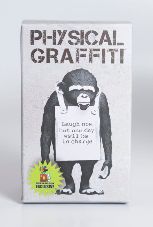 Banksy - "Chimpanzee (Laugh Now)" vinyl sculpture GID
