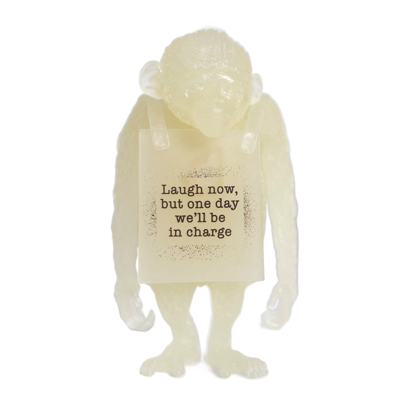 Banksy - "Chimpanzee (Laugh Now)" vinyl sculpture GID