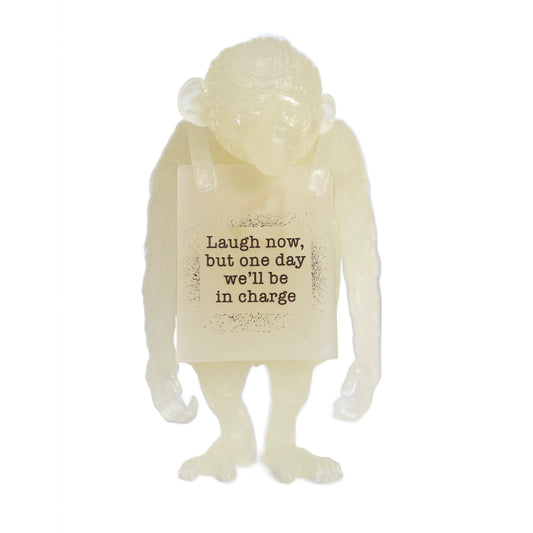 Banksy - "Chimpanzee (Laugh Now)" vinyl sculpture GID
