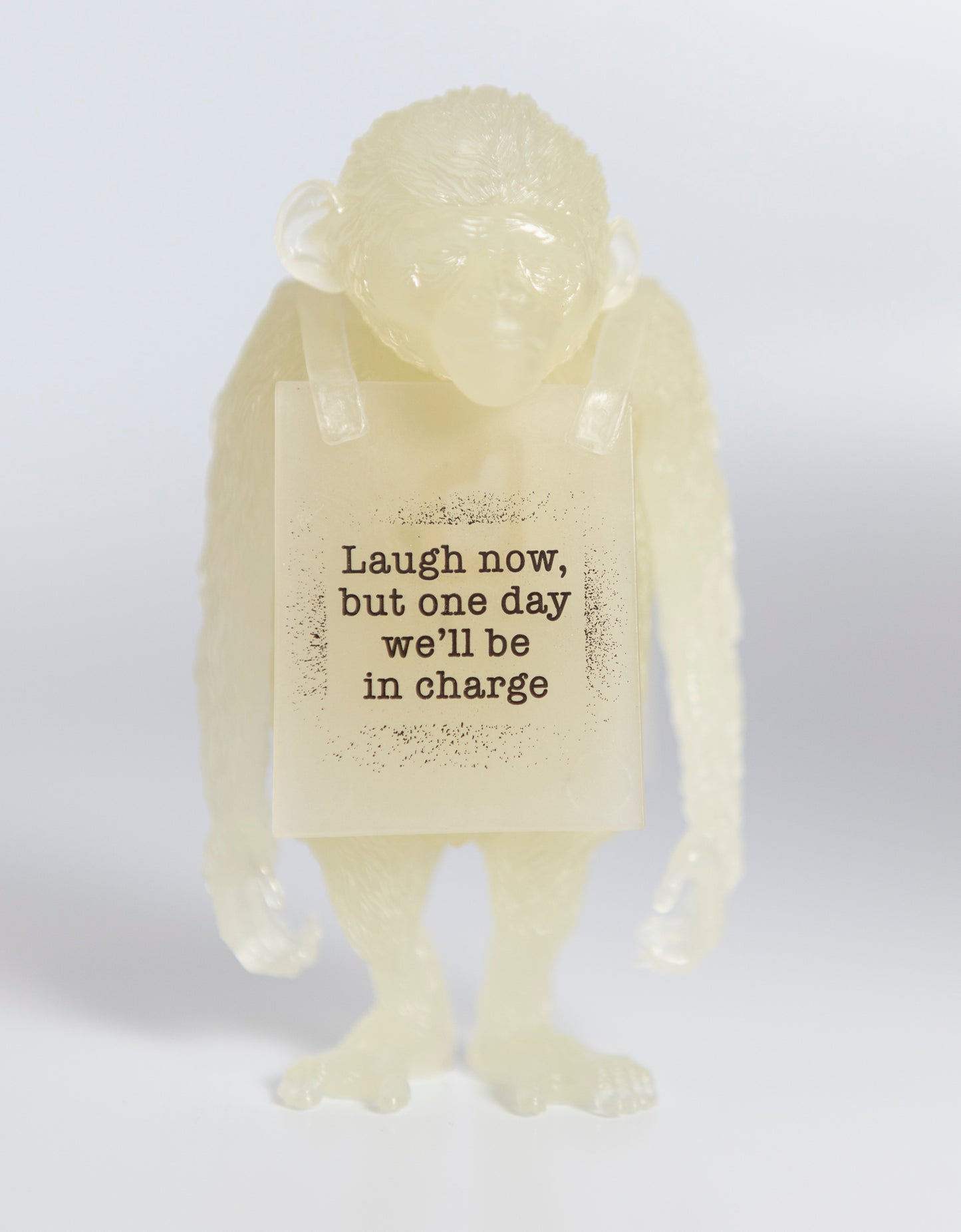 Banksy - "Chimpanzee (Laugh Now)" vinyl sculpture GID
