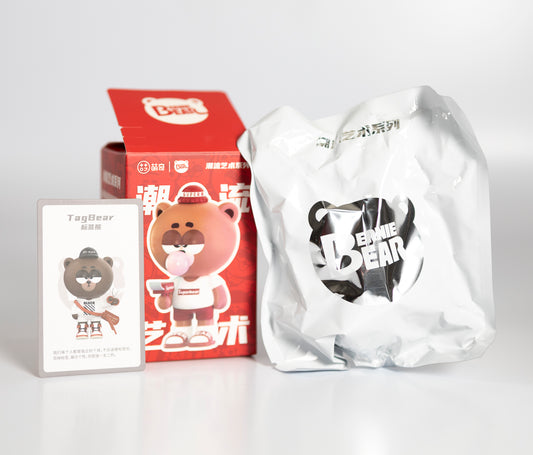 Virgil Abloh - Bernie Bear "Tag Bear" vinyl sculpture