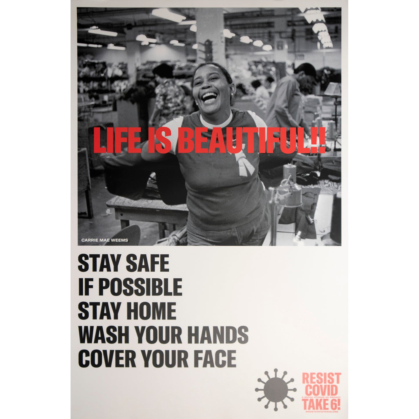 Carrie Mae Weems "Life is Beautiful" poster print (large)
