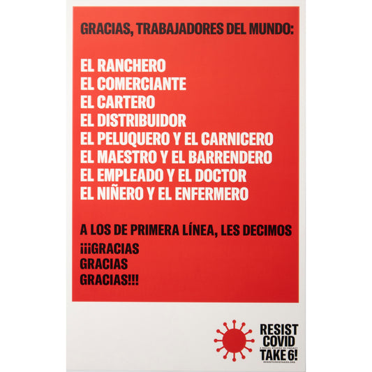 Carrie Mae Weems "Gracias, Trabajadores Del Mundo" original poster (small)