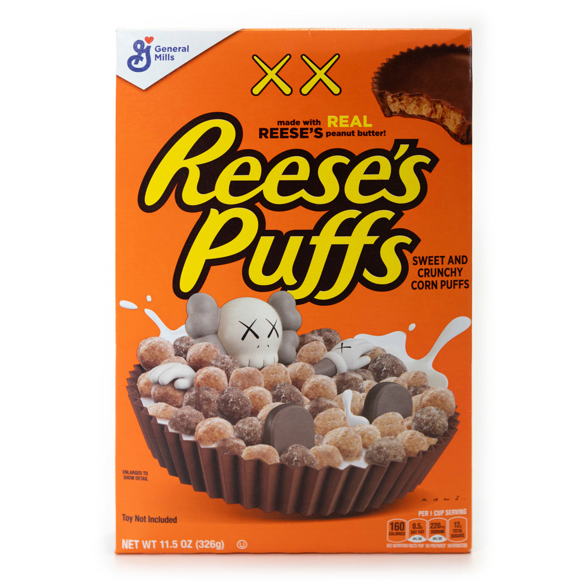 KAWS x Reese's Puffs original size