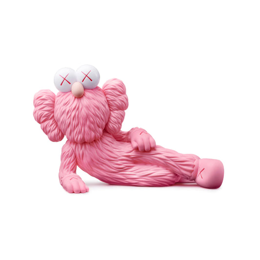 KAWS - "BFF Time Off" pink vinyl sculpture