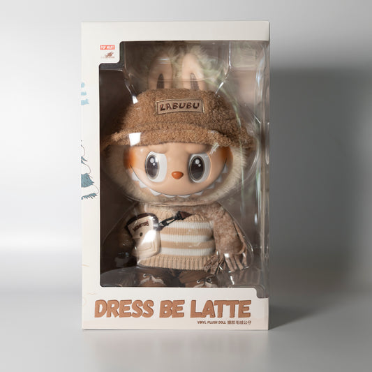 Pop Mart The Monsters - Labubu "Dress Be Latte" vinyl plush doll