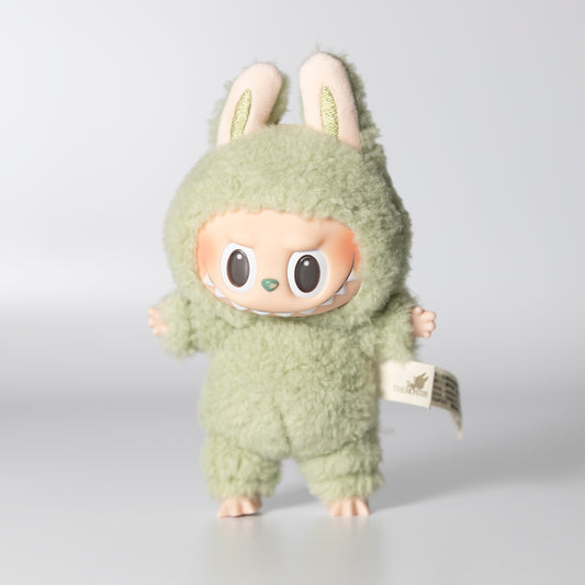 The Monsters Exciting Macaron vinyl face Labubu doll keychain - Green Grape - OOB