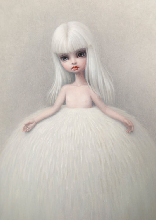 Mark Ryden – “Girl in Fur Skirt” postcard print