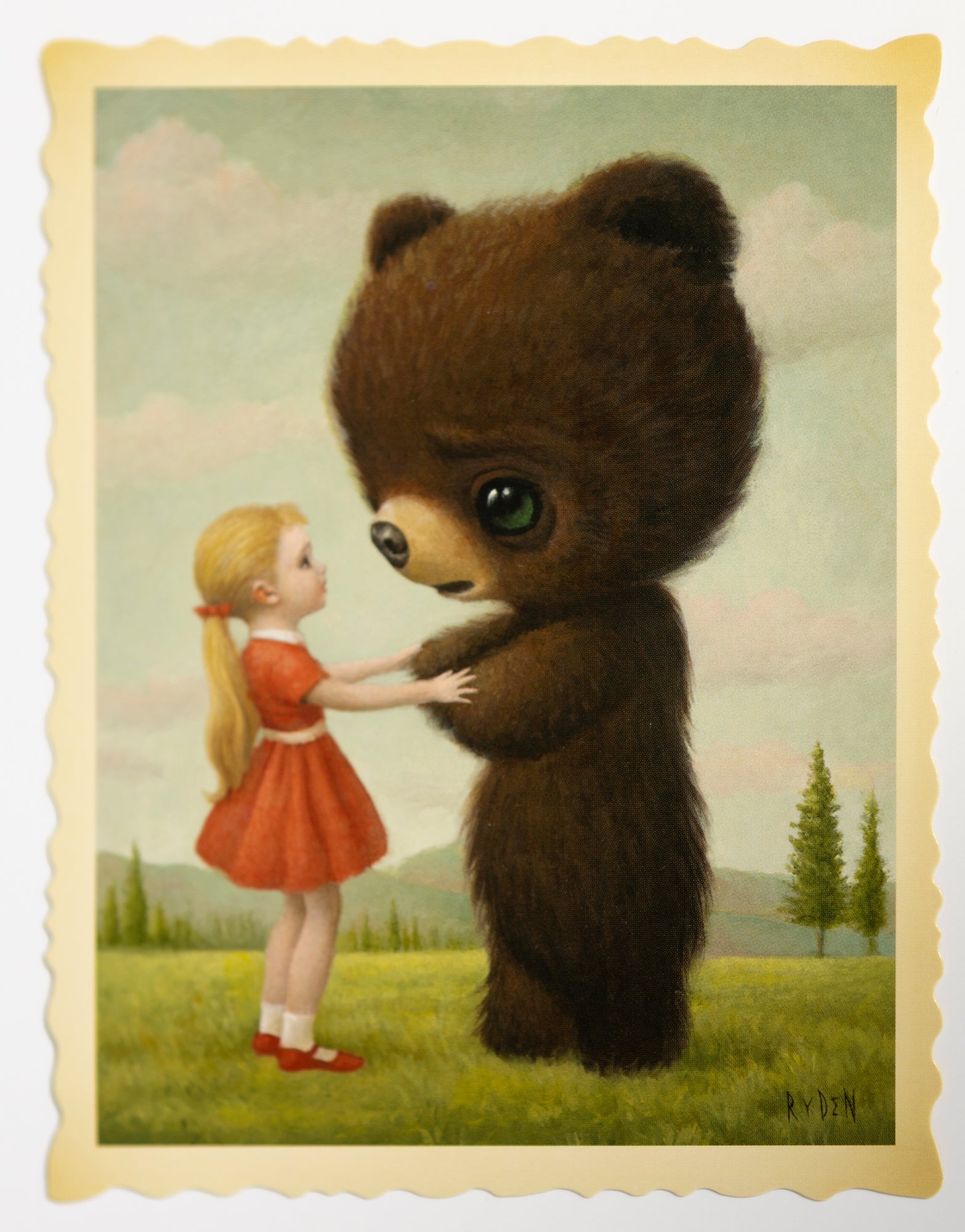 Mark Ryden – “Goodbye Bear” postcard print – Artillerie Gallerie