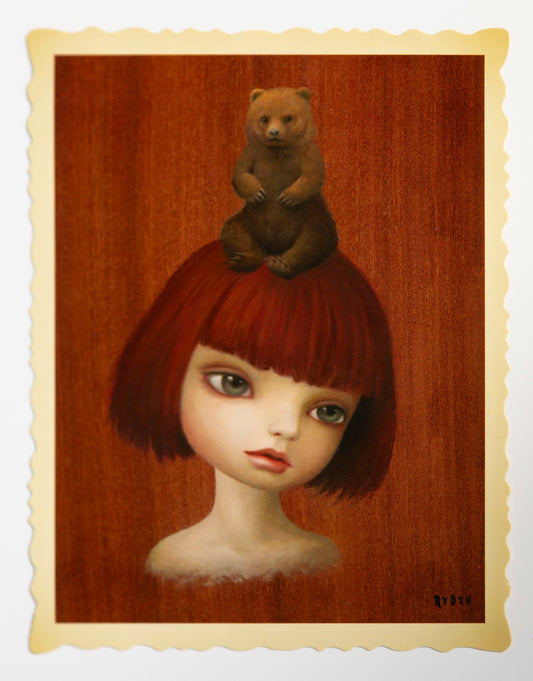 Mark Ryden – “Bear Girl” postcard print