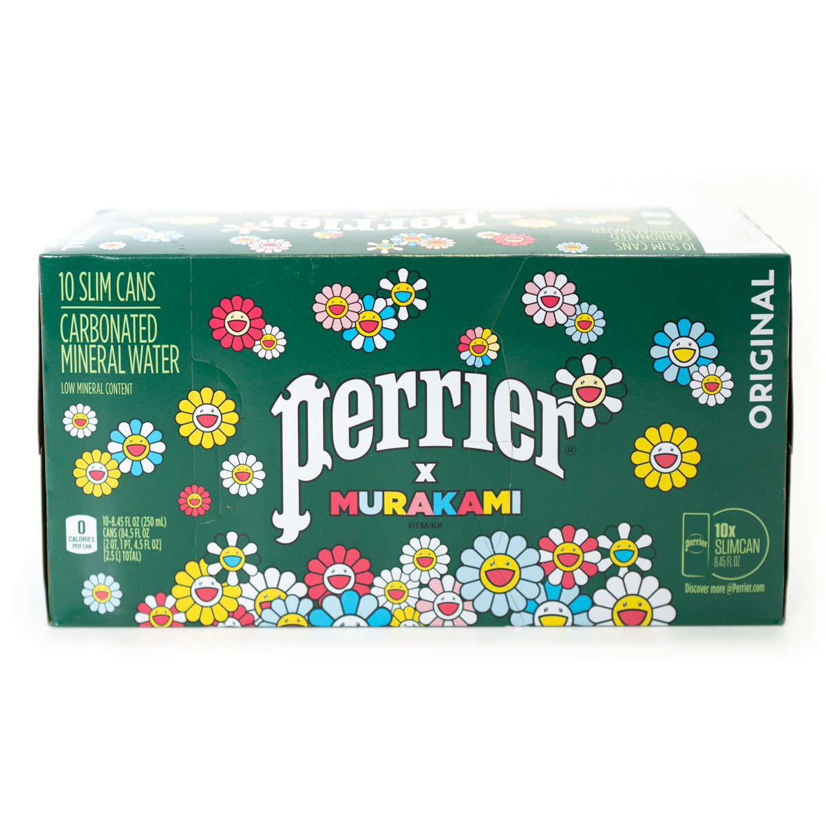 Takashi Murakami x Perrier case of 10 slim cans