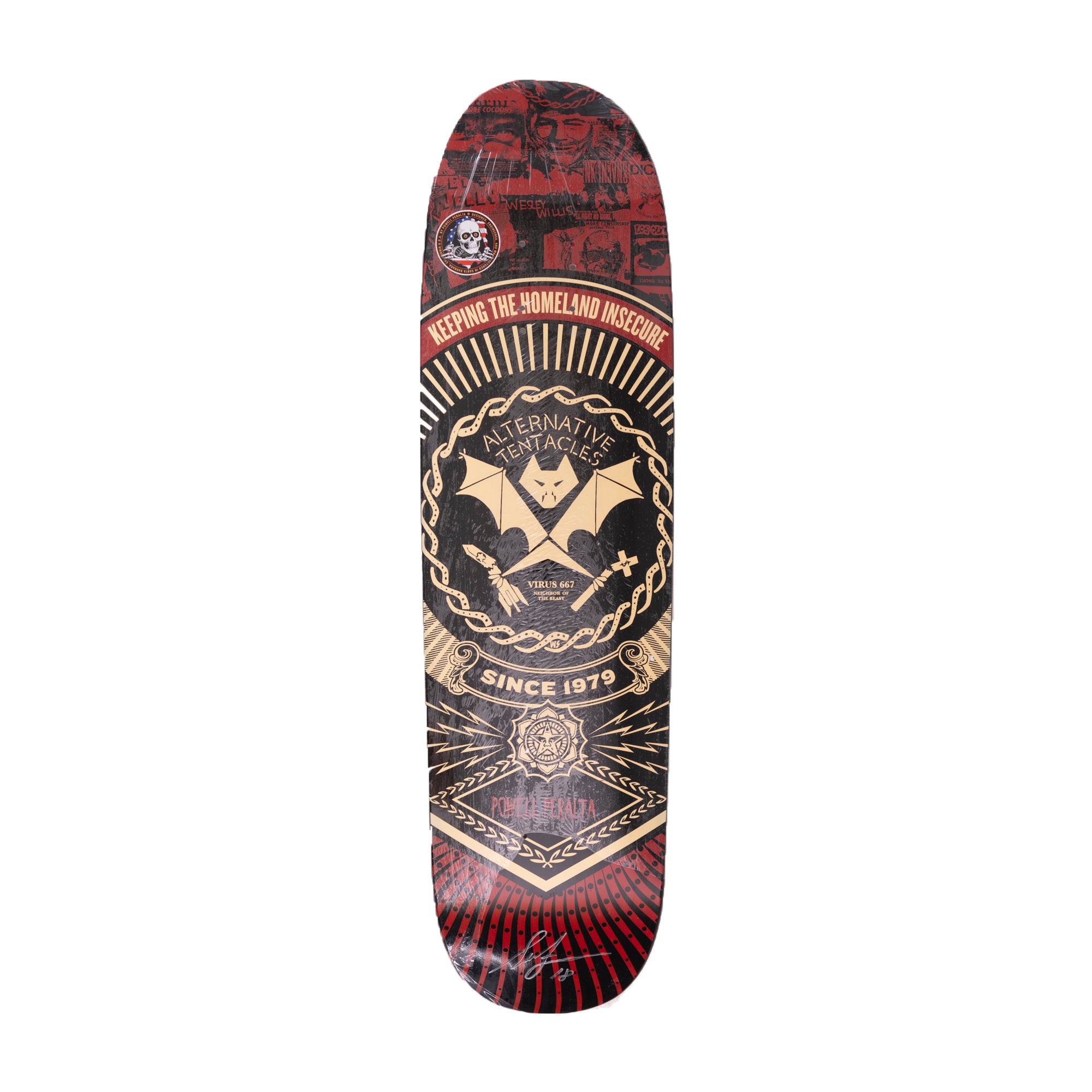 Skateboard Shepard Fairey Obey Factory 2008 Signed Skateboard Shepard Fairey Obey Factory 2008 Signed
