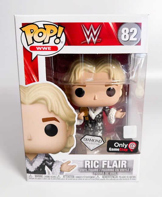 Funko Pop WWE 82 Ric Flair GameStop Exclusive Diamond