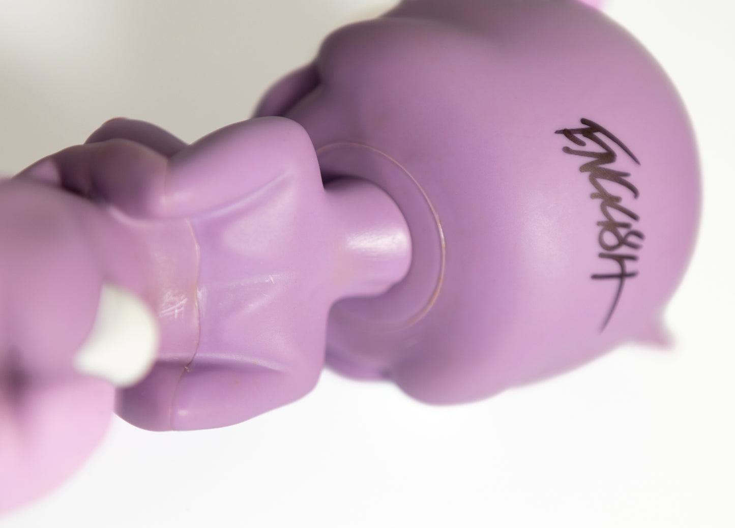 Ron English - Bunnny Rabbbit purple vinyl sculpture SIGNED