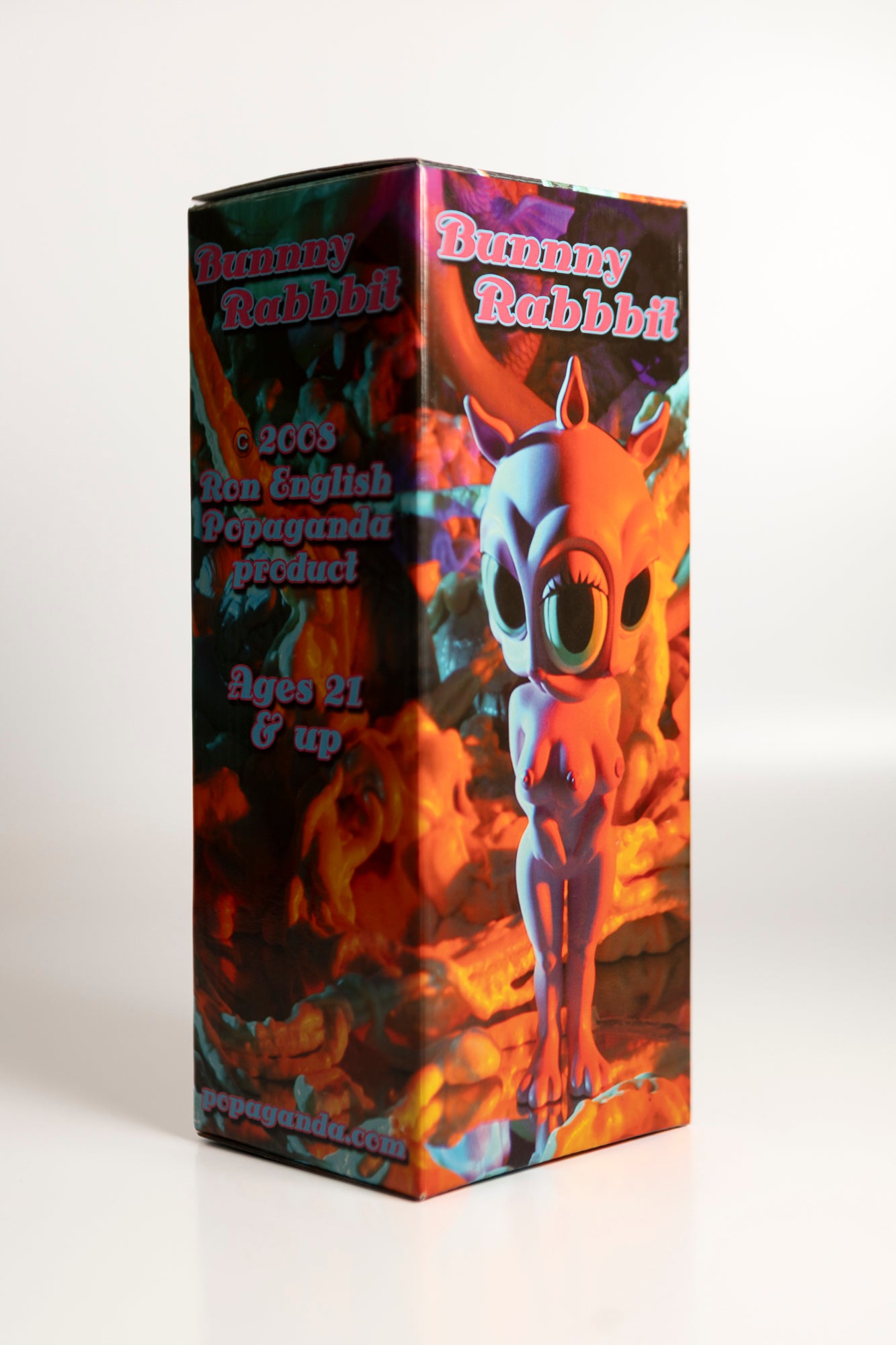 Ron English - Bunnny Rabbbit purple vinyl sculpture SIGNED