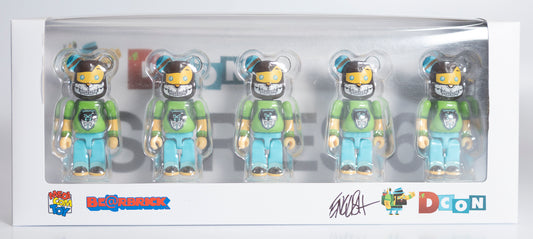 Ron English - BE@RBRICKS 100% set of 5 AP SIGNED