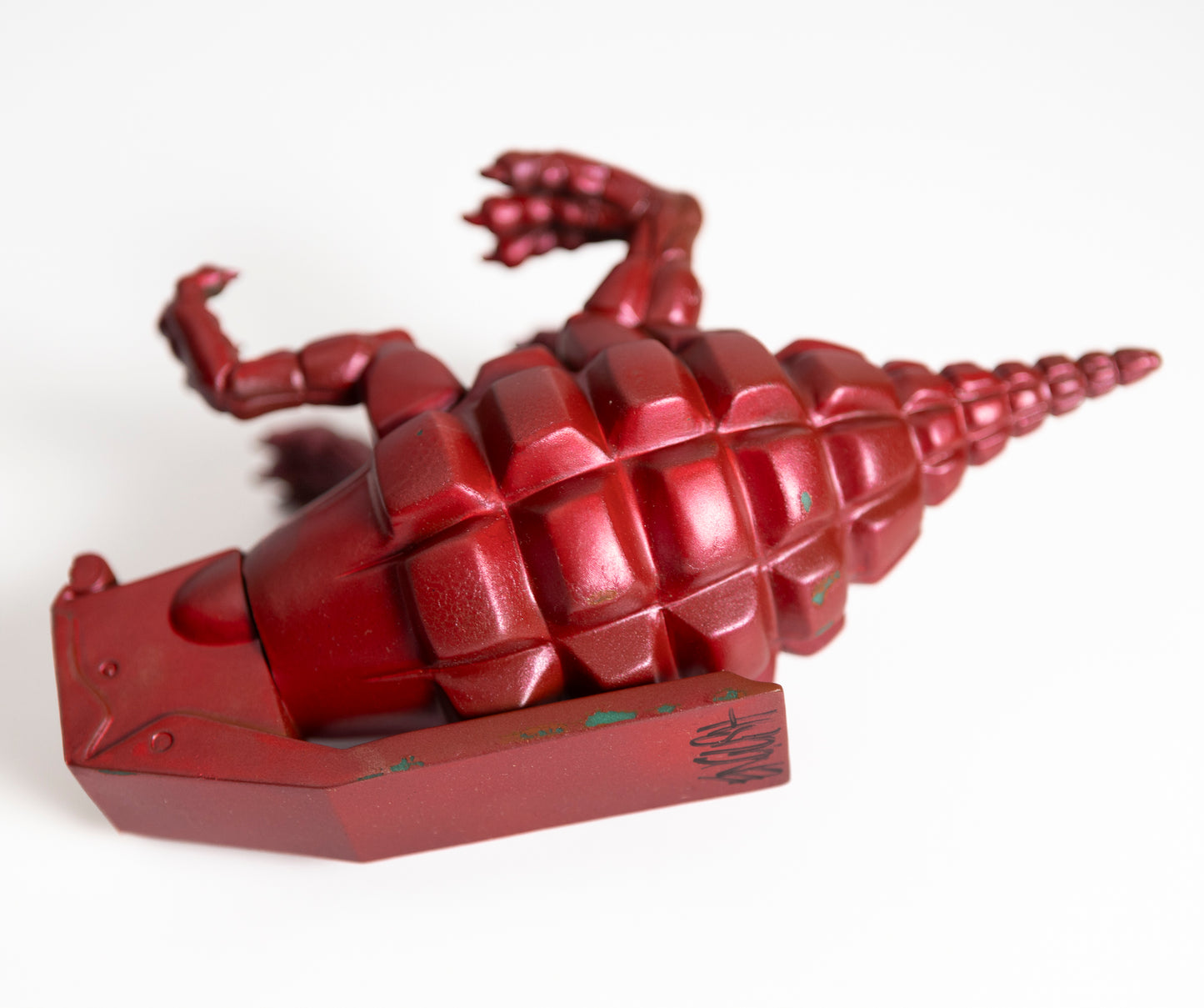 Ron English - Dinogrinade - HAND PAINTED SIGNED red