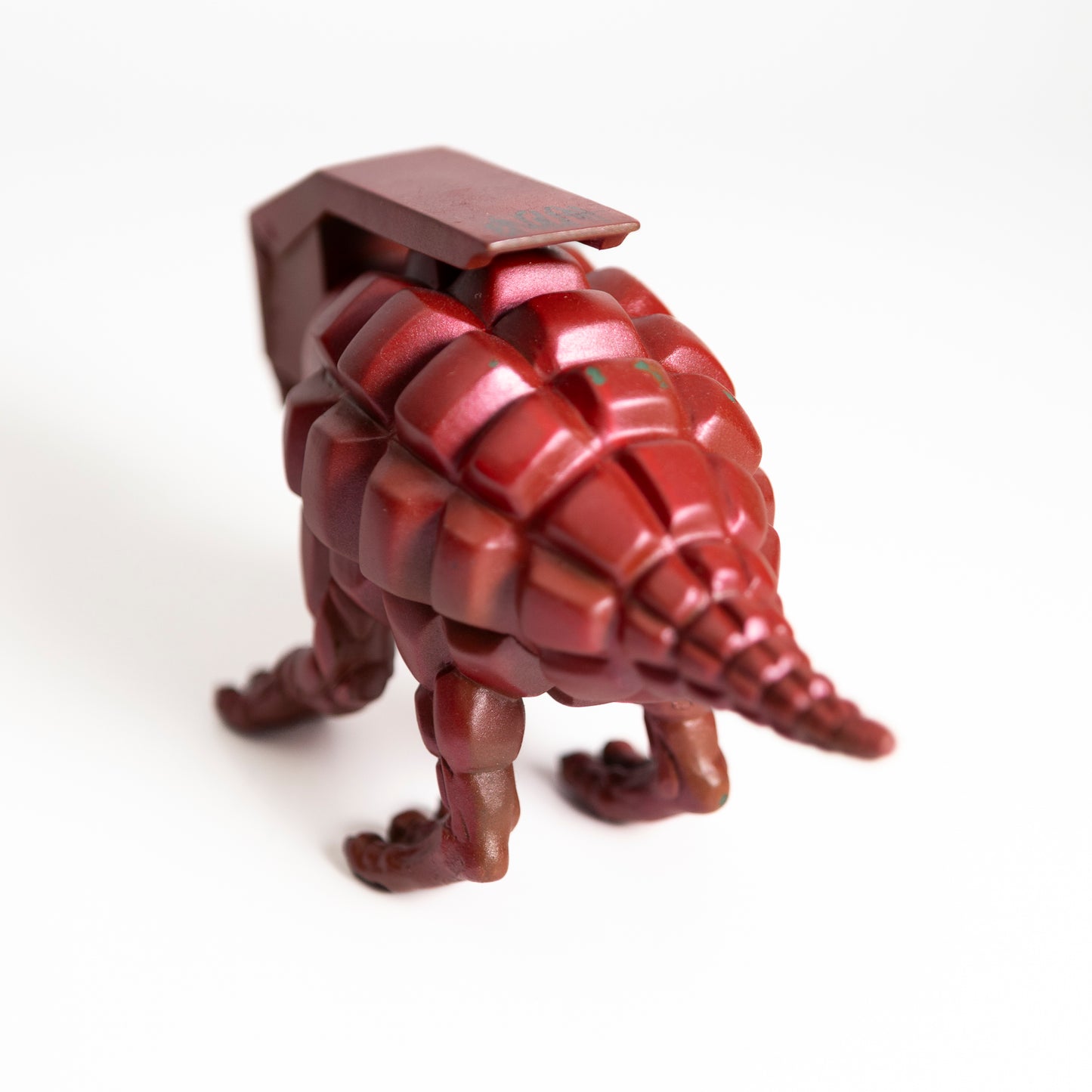 Ron English - Dinogrinade - HAND PAINTED SIGNED red