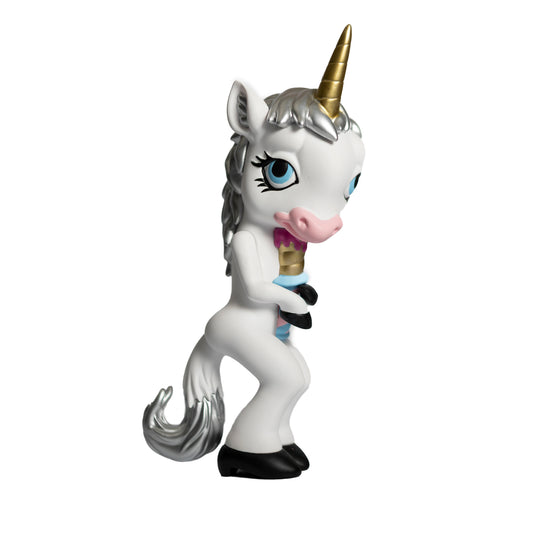Ron English - Forlorn Unicorn - vinyl sculpture [white] SIGNED