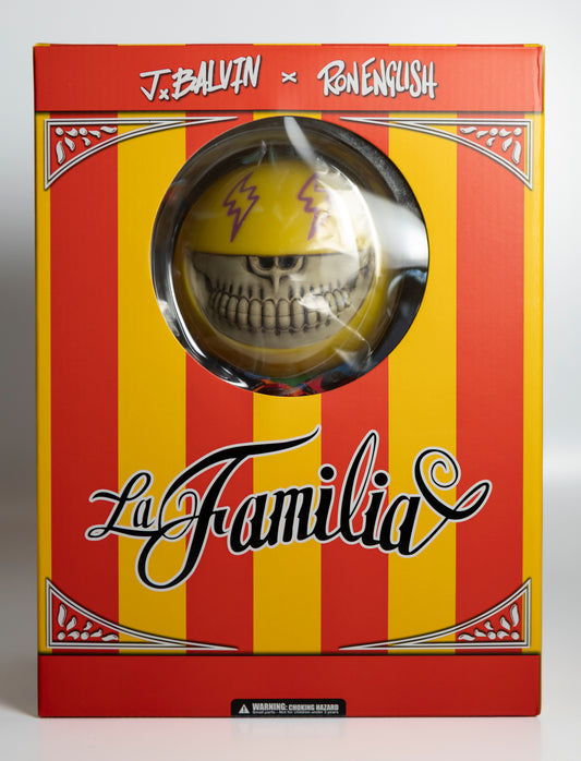 Ron English x J. Balvin - La Familia Grin - vinyl sculpture