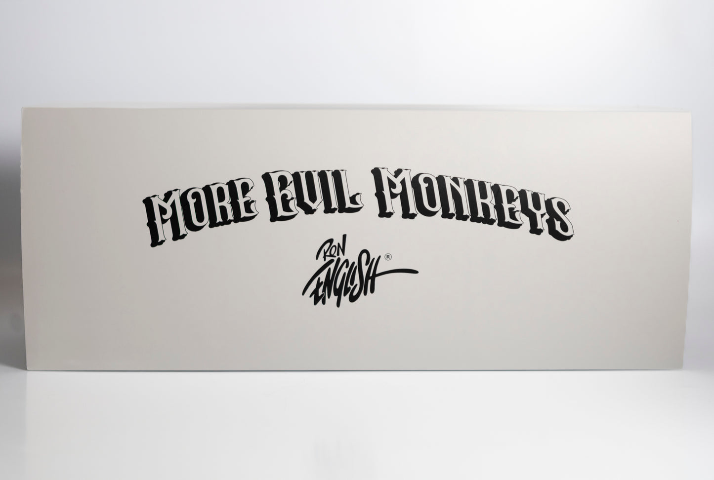 Ron English - More Evil Monkeys - vinyl sculpture monochrome SIGNED