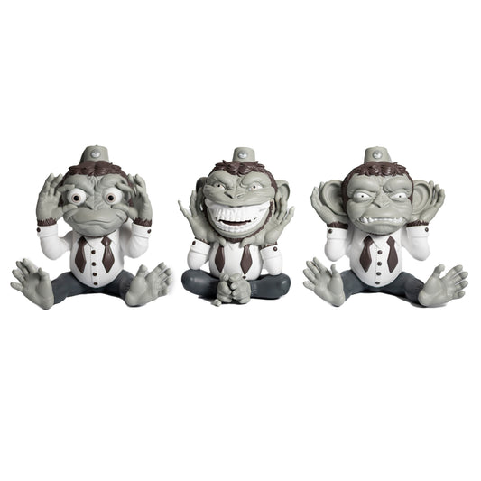 Ron English - More Evil Monkeys - vinyl sculpture monochrome SIGNED