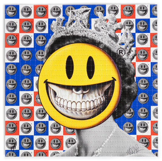 Ron English - "Queen of Bicycle Day" blotter print Limited Edition Printer's Proof