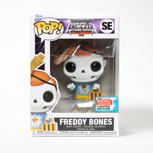 Funko Pop Heavy Metal Halloween SE Freddy Bones 2023 Fall Convention Limited Edition