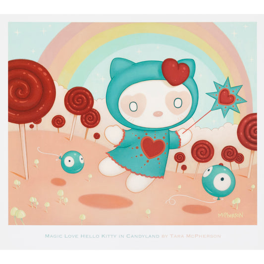 Tara McPherson - "Magic Love In Candy Land" postcard print