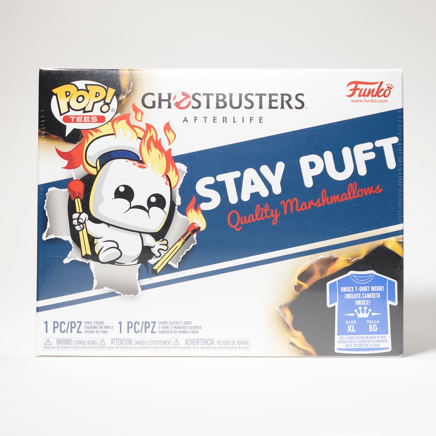 Funko Pop Movies Ghostbusters Afterlife 936 Mini Puft T-Shirt box set Size XL Glow in the Dark Target Exclusive