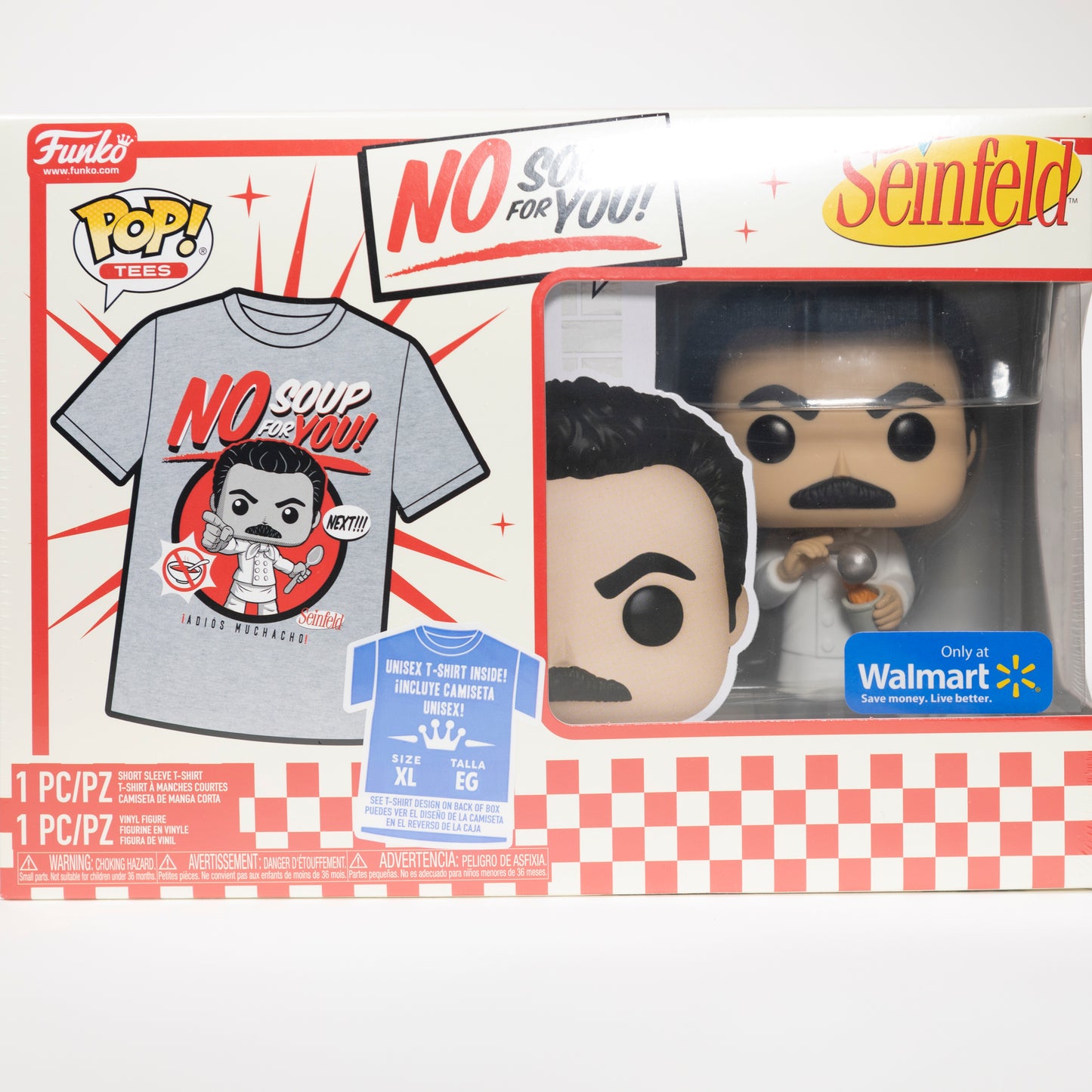 Funko Pop Tees Seinfeld 1089 Yev Kassem Walmart Exclusive T-Shirt boxset XL