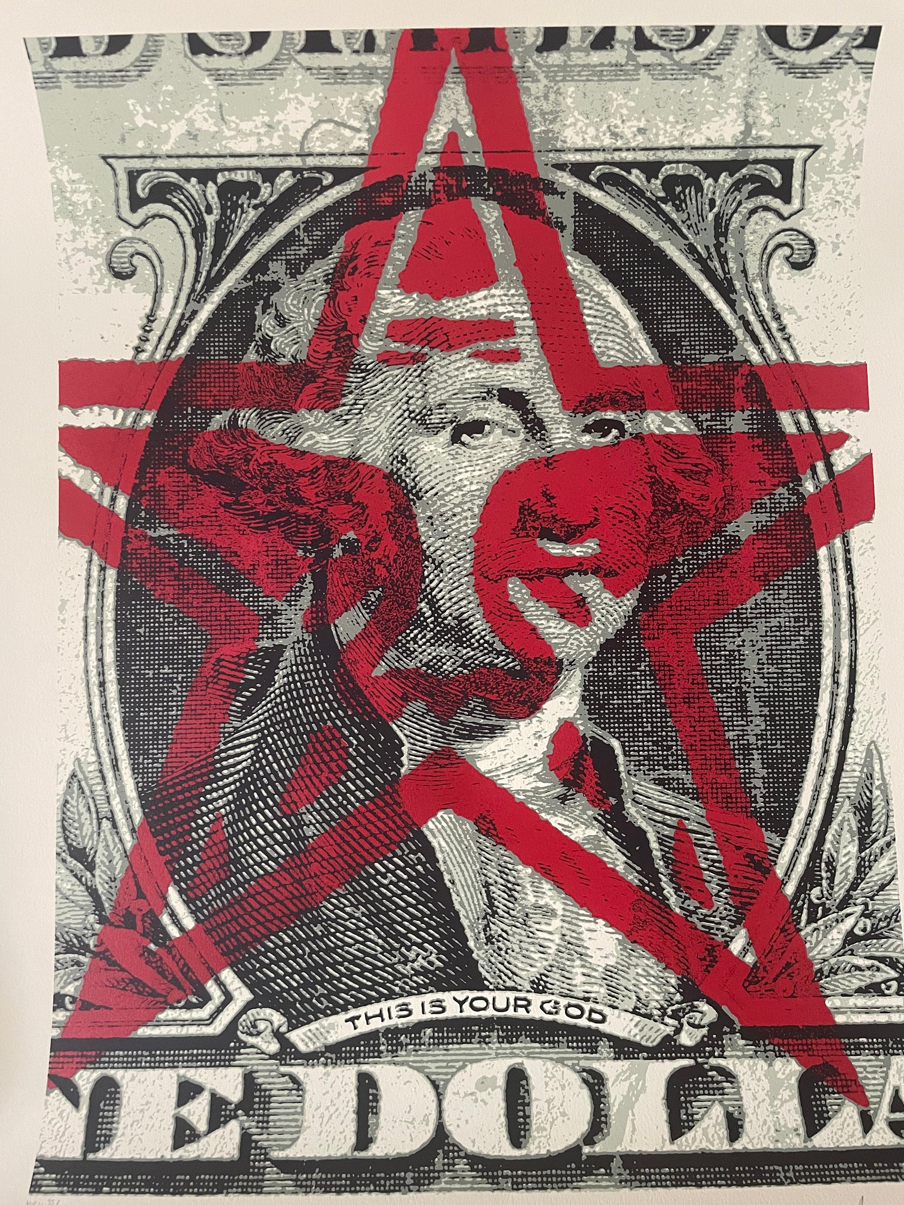 レア！Shepard Fairey(OBEY)xMike Giant サイン入り Obey Giant | Shepard Fairey – Artillerie Gallerie