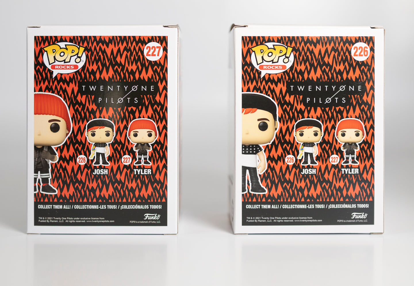 Funko Pop Twenty One Pilots Josh 226 & Tyler 227