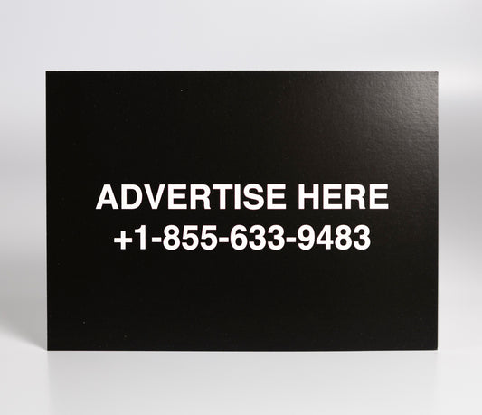 Virgil Abloh - "Figures of Speech" "Advertise Here" postcard print
