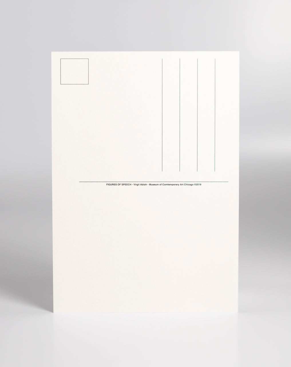 Virgil Abloh x Futura - "Figures of Speech" "FOS Figure of Speech" postcard print