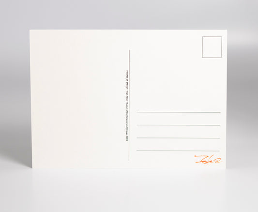 Virgil Abloh x Futura - "Figures of Speech" Futura Laboratories black postcard print