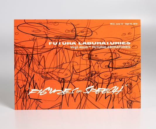 Virgil Abloh x Futura - "Figures of Speech" Futura Laboratories orange postcard print