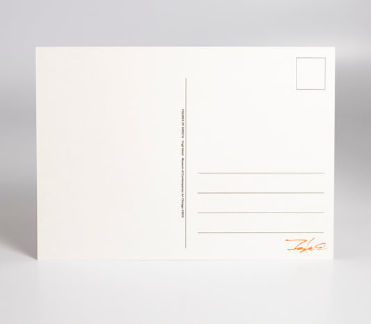 Virgil Abloh x Futura - "Figures of Speech" Futura Laboratories orange postcard print