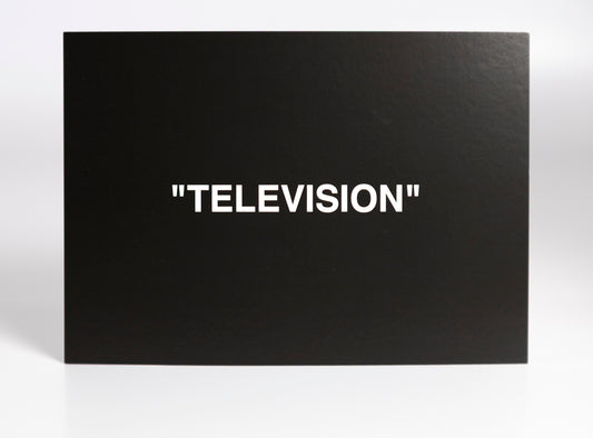 Virgil Abloh - "Figures of Speech" "Television" postcard print