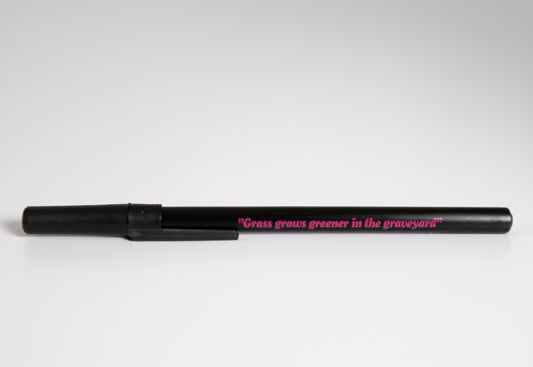 Virgil Abloh - "Figures of Speech" black BIC ballpoint pen