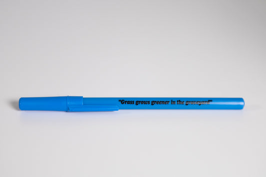 Virgil Abloh - "Figures of Speech" blue BIC ballpoint pen