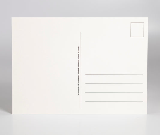 Virgil Abloh - "Figures of Speech" orange checkerboard postcard print