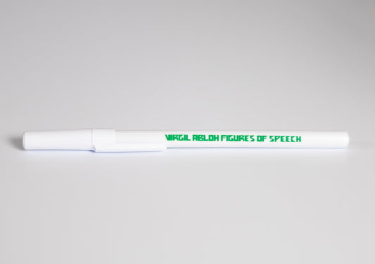 Virgil Abloh - "Figures of Speech" white BIC ballpoint pen