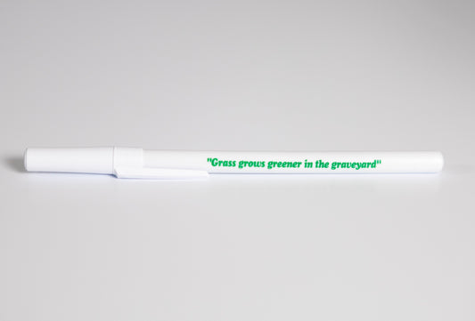 Virgil Abloh - "Figures of Speech" white BIC ballpoint pen