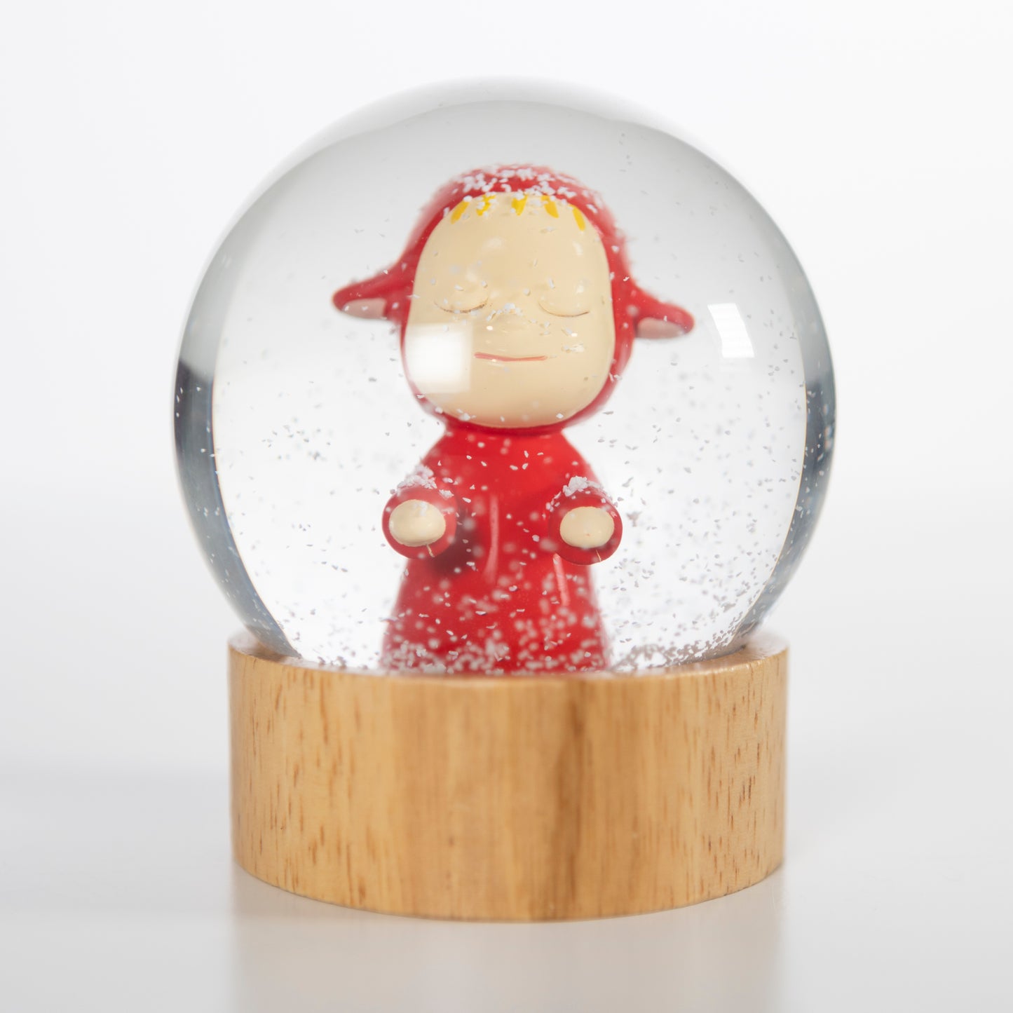 Yoshitomo Nara - "Little Wanderer" snow globe [red]